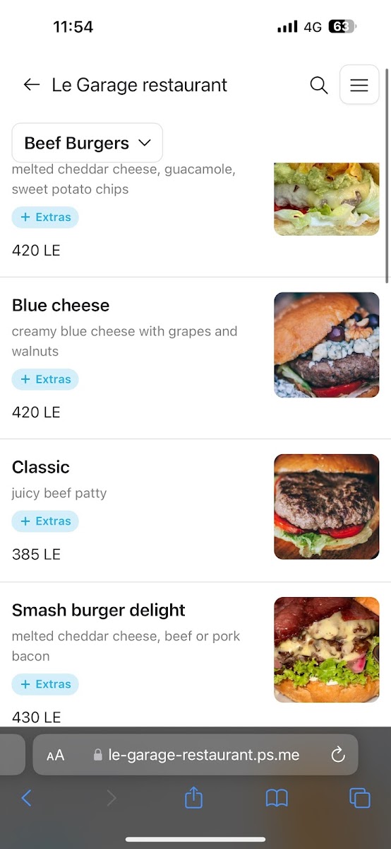 Menu Le Garage Gourmet Burger-3